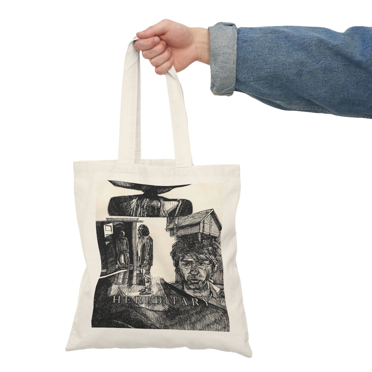 Custom Designed Canvas Tote Bag - Hereditary