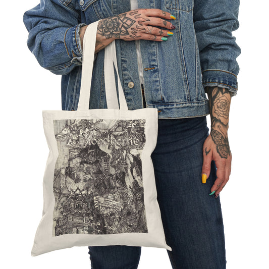 Custom Designed Canvas Tote Bag - Bloodborne