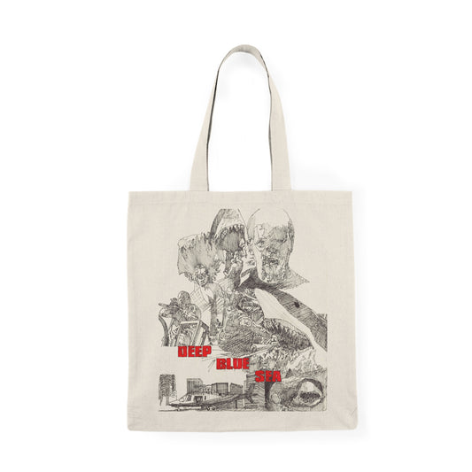 Custom Designed Canvas Tote Bag - Deep Blue Sea
