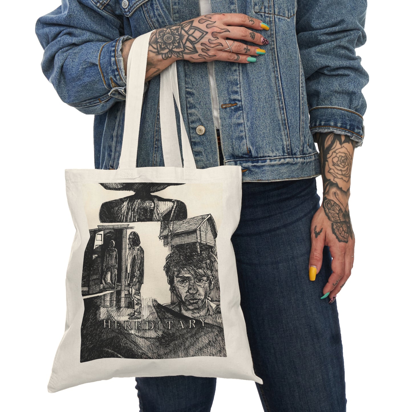 Custom Designed Canvas Tote Bag - Hereditary