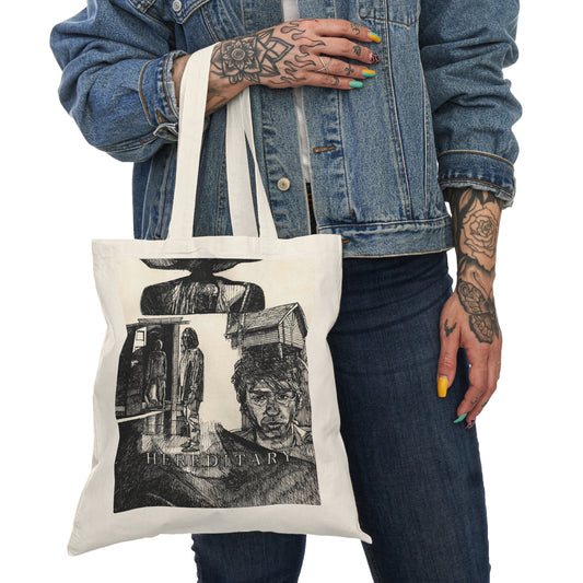 Custom Designed Canvas Tote Bag - Hereditary